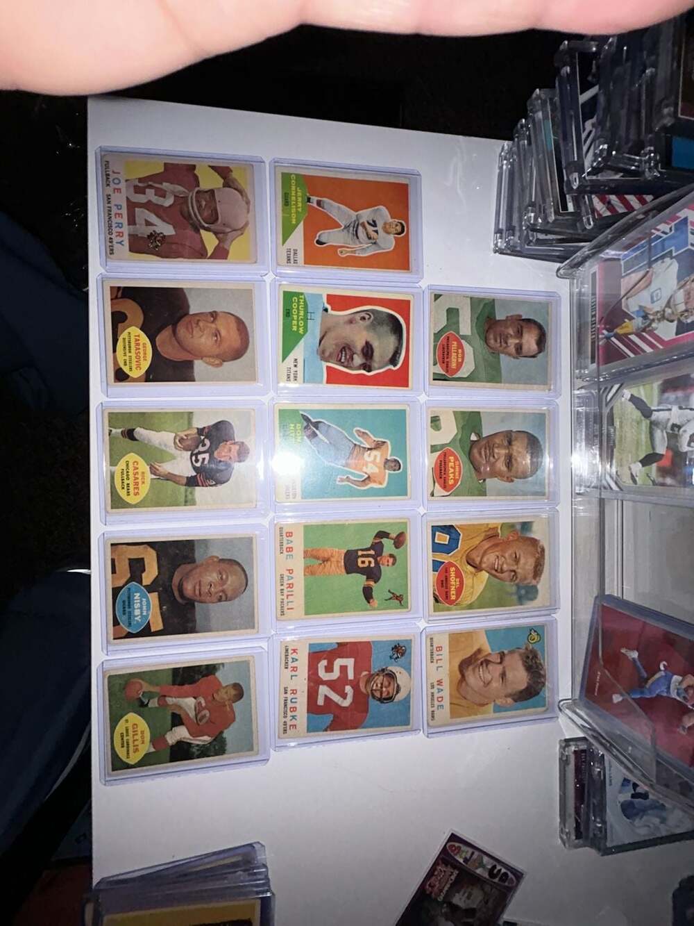 1960 Fleer Football Card Lot of 14 Vintage NFL Cards